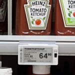 Supermarket shelves of packaged food